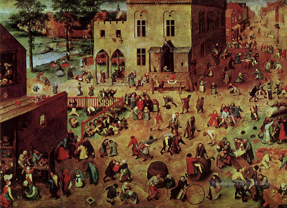 enfants Jeux Flamand Renaissance Paysan Pieter Bruegel l’Ancien Peintures à l'huile
